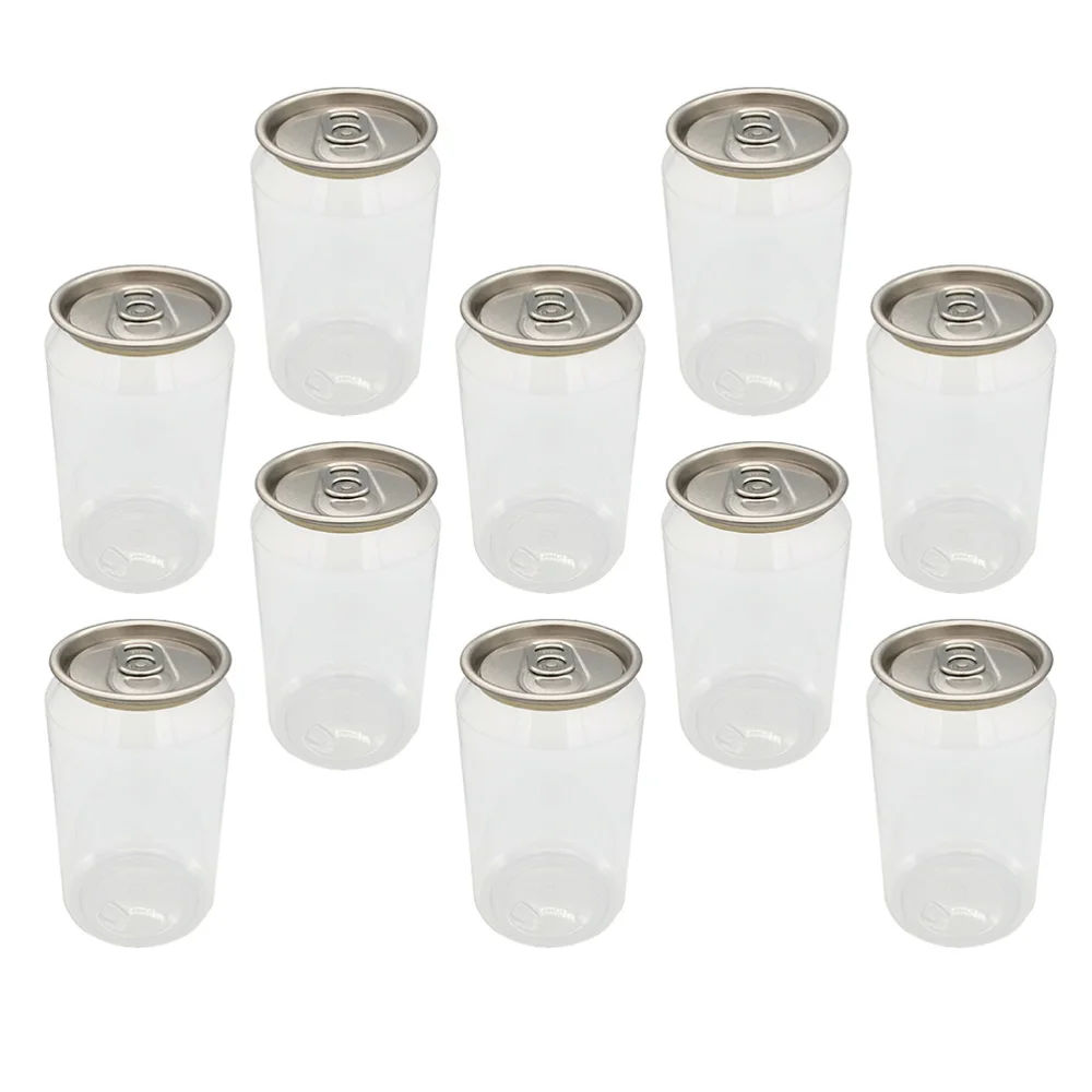 

10 Pcs Multipurpose Snack Bottles Food Bottles Dessert Bottles (Transparent)
