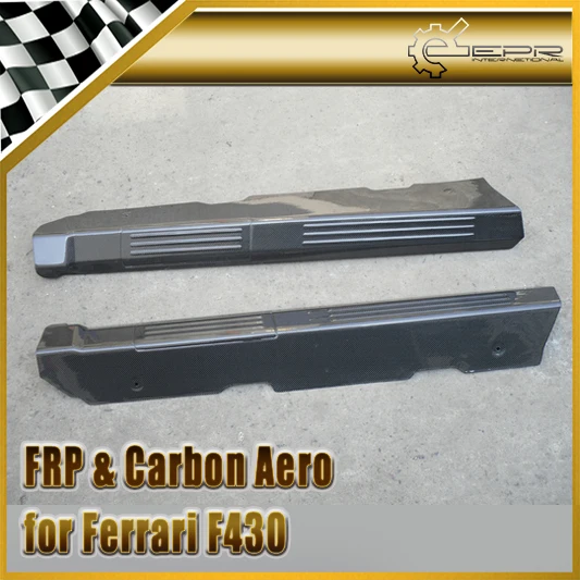 

Car Styling for Ferrari F430 Carbon Fiber Bottom Door Sill Panel Plate Trim Bodykits Addon Parts 2pcs Left and Right Body Kits