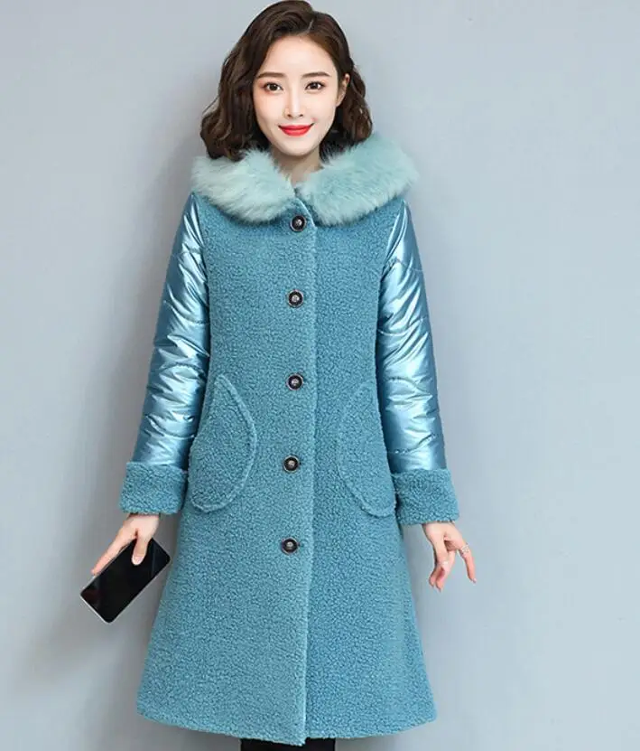 Пальто для стрижки овечьей шерсти Женское пальто из гранулированного флиса