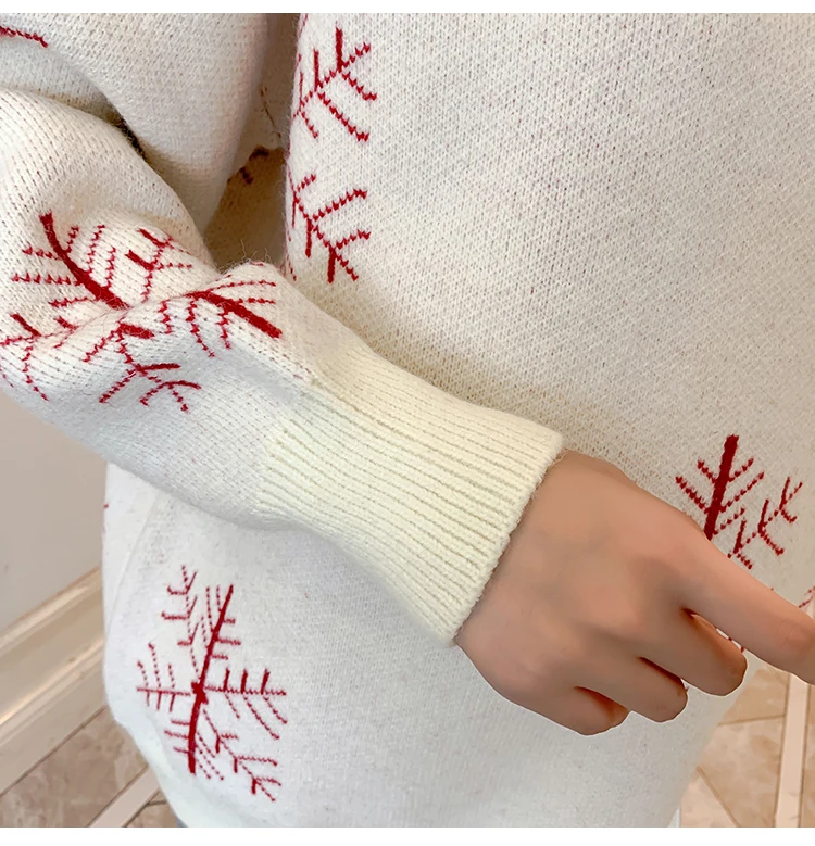 6077# Autumn Winter Large Size Loose Maternity Sweaters Thicken Pullovers Clothes for Pregnant Women Snow Pregnancy Clothing