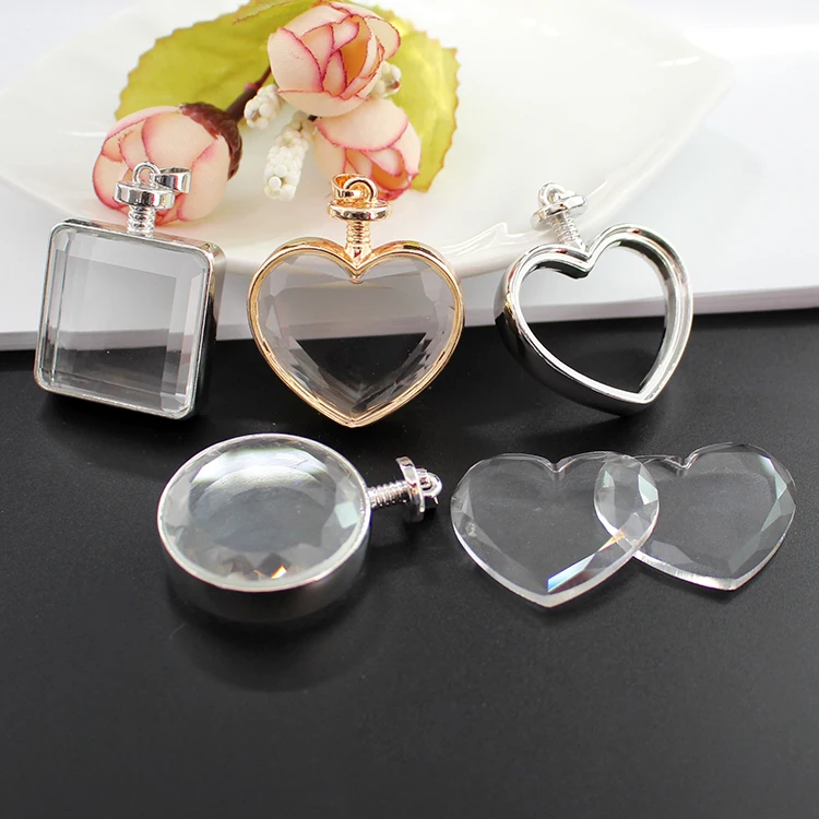 2 шт. стеклянный медальон кулон без цепочки с любовным медальоном высушенным