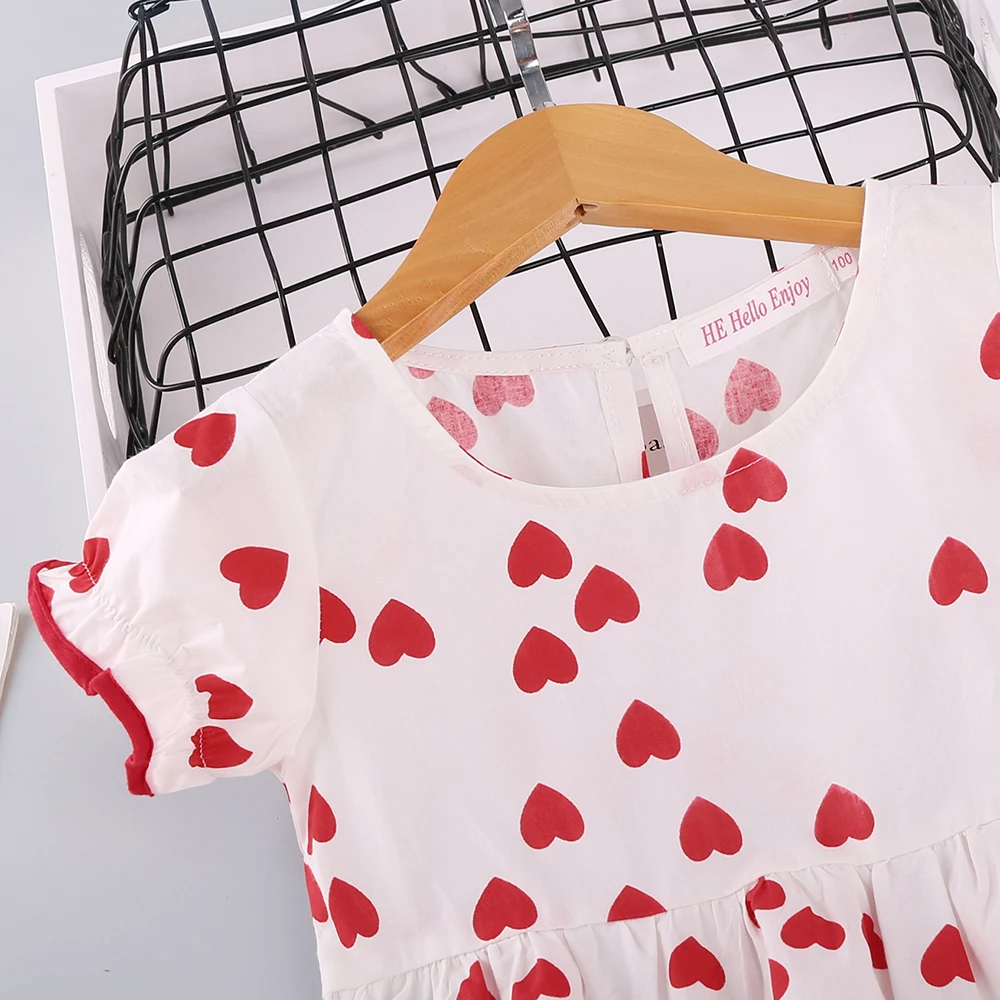 Платья для маленьких девочек HE Hello Enjoy 2020 летняя одежда маленькое платье без
