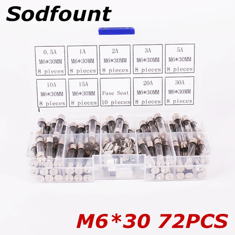 Стеклянная трубка с быстрым выдувом 5*20 мм 6*30 Стандартный комплект стеклянных