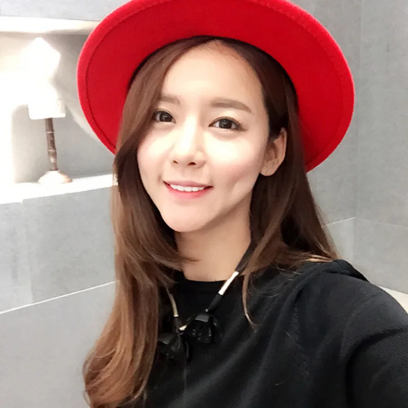 Шерстяная шляпа в винтажном британском стиле с бантом на плоской подошве сезон