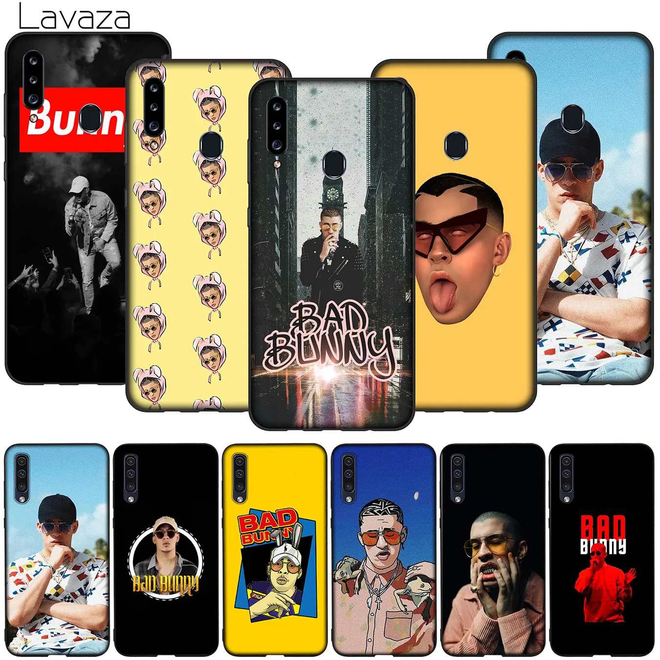 Bad Bunny Soft Silicone Phone Case for Samsung Galaxy A9 A8 A7 A6 A5 A3 A2 Core J8 J7 J6 J4 Prime Plus 2018 |