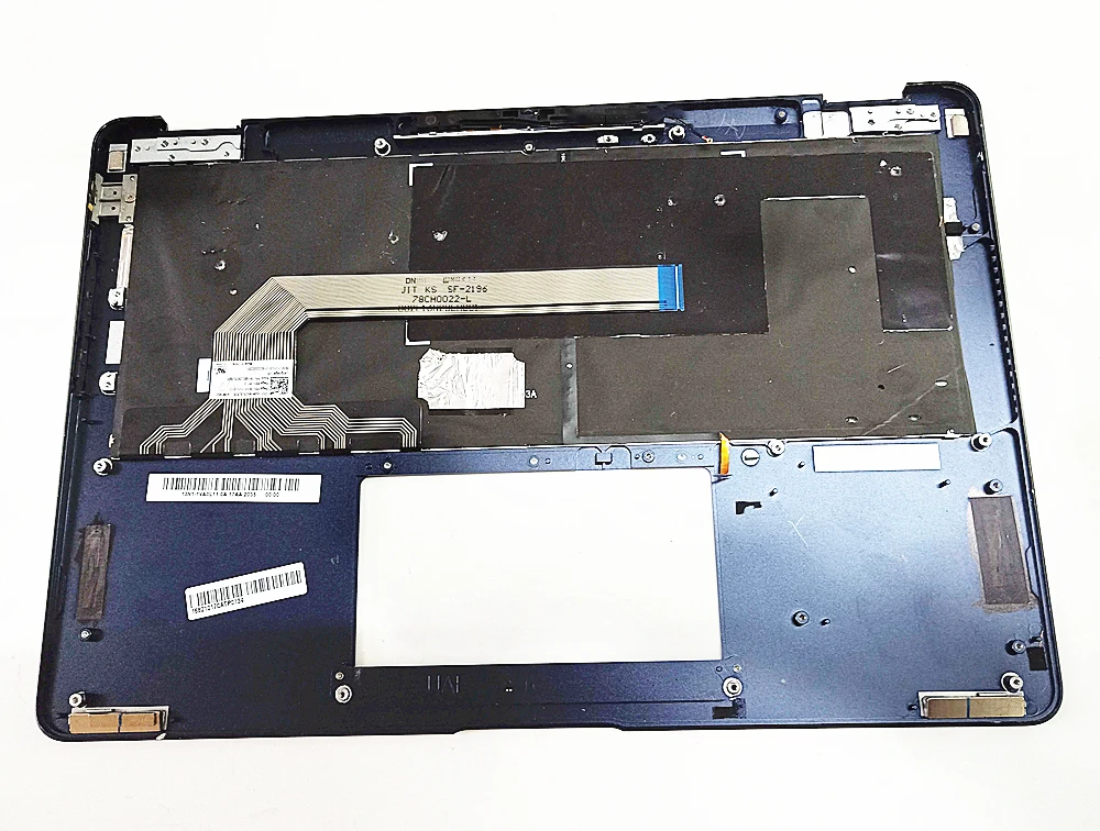 

Laptop US CN Backlight Keyboard upper Shell Cover case for Asus ZenBook Flip S UX370 UX370U UX370UA U370 Q325U Blue Gray