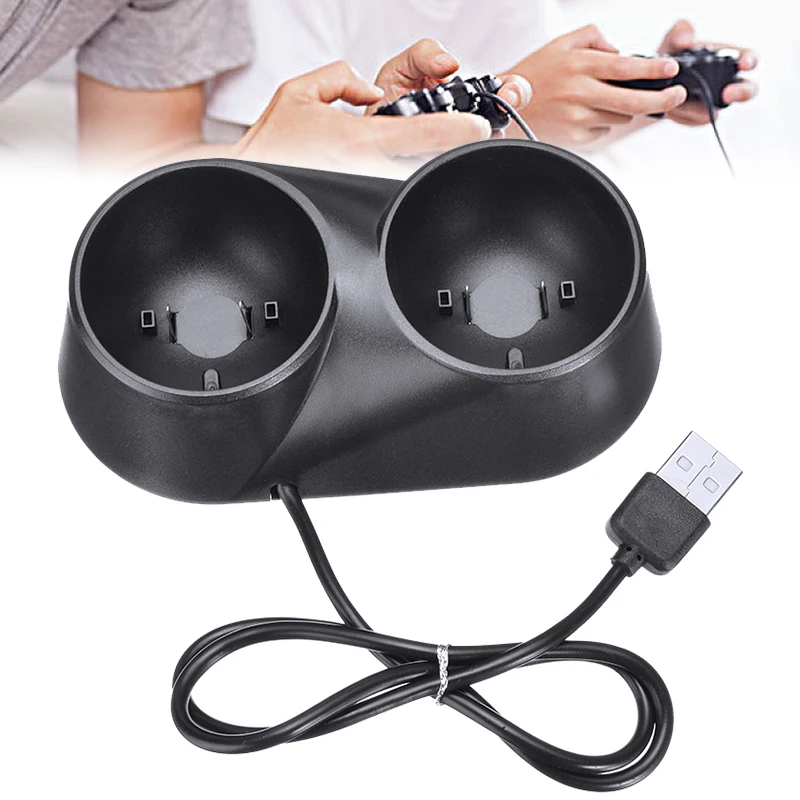 Аксессуары для Playstation 4 PSVR Move 1 шт. двойной контроллер PS VR зарядное устройство USB