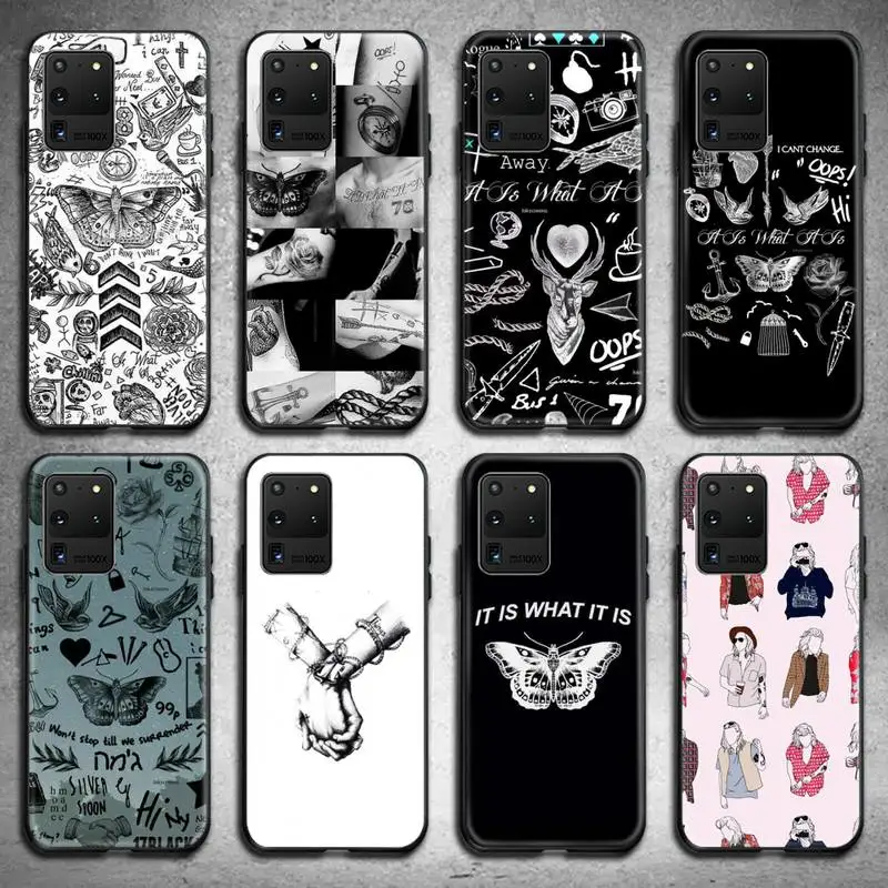 

Larry Stylinson Tattoos One Direction Phone Case For Samsung Galaxy S20 FE plus Ultra S6 S7 edge S8 S9 plus S10 5G lite 2020