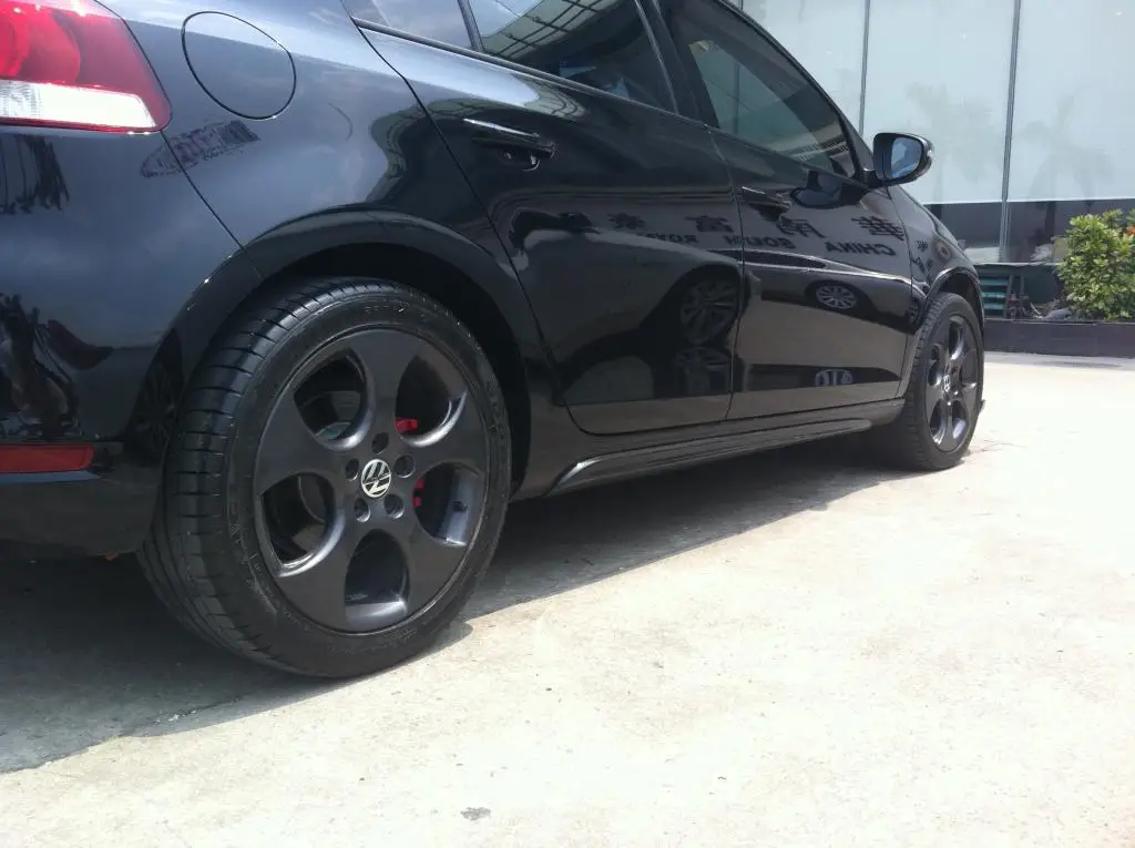 Комплект фартуков из углеродного волокна для VW golf 6 MK6 GTI автомобильный стикер, спойлер 2010-2013