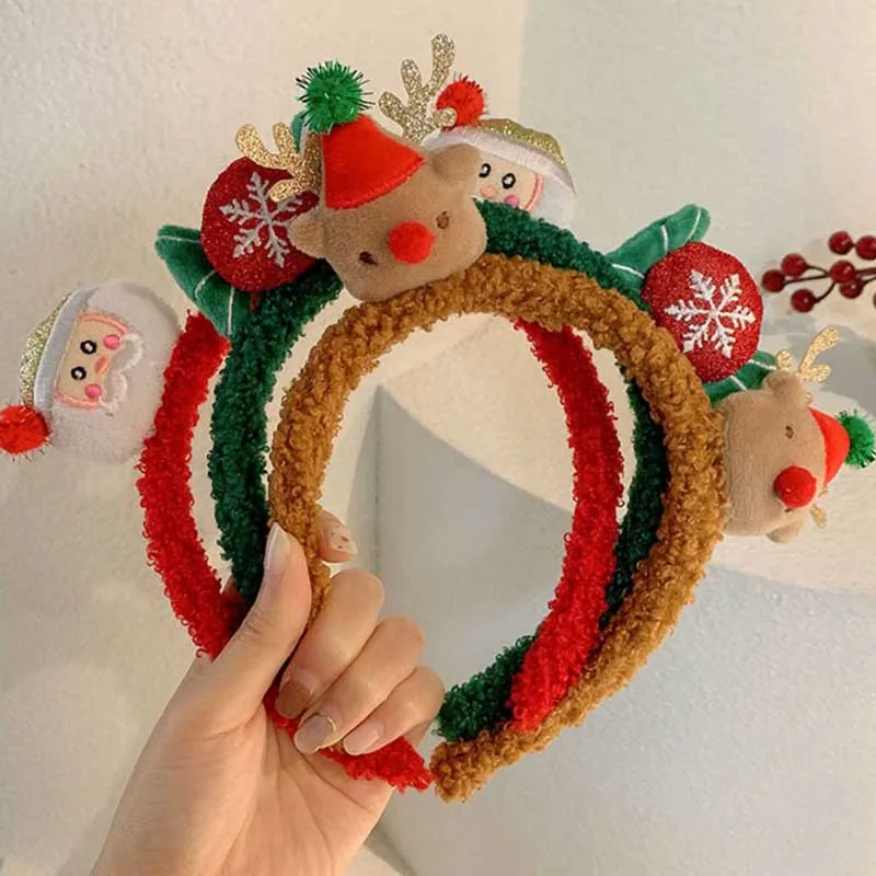 

2022 год, Рождественская повязка на голову, детские подарки, искусственные повязки на голову со снеговиком, украшения на Рождество