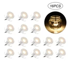 32 мм IP67 Водонепроницаемый светодиодный светильник из нержавеющей стали Встраиваемая лестница подземный светильник DC12V Светодиодный напольный светильник настенный Точечный светильник 1-16 шт