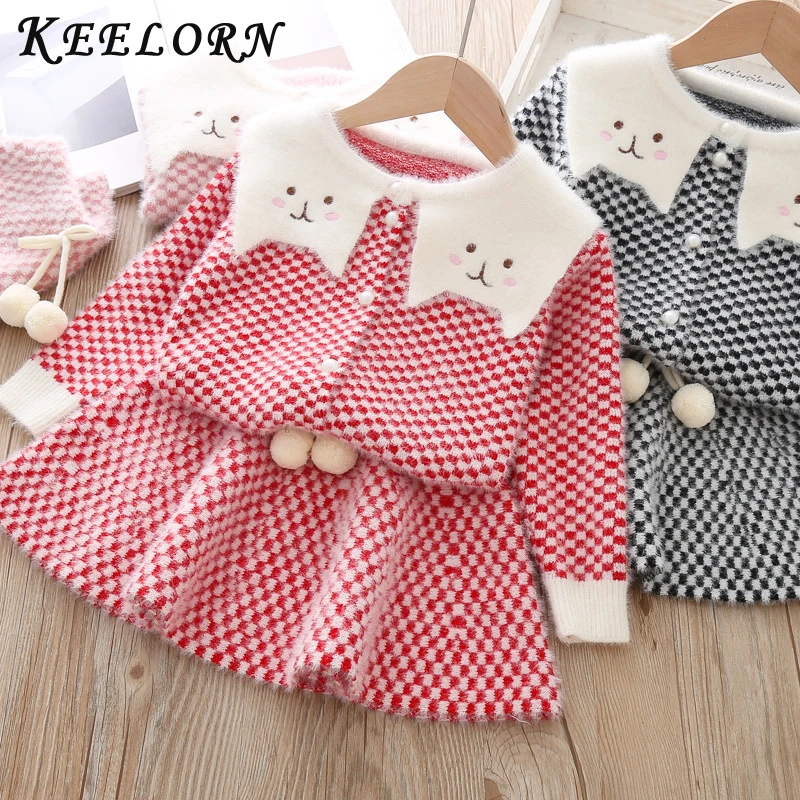 Keelorn/платье для девочек новое зимнее платье принцессы Рождественская одежда с