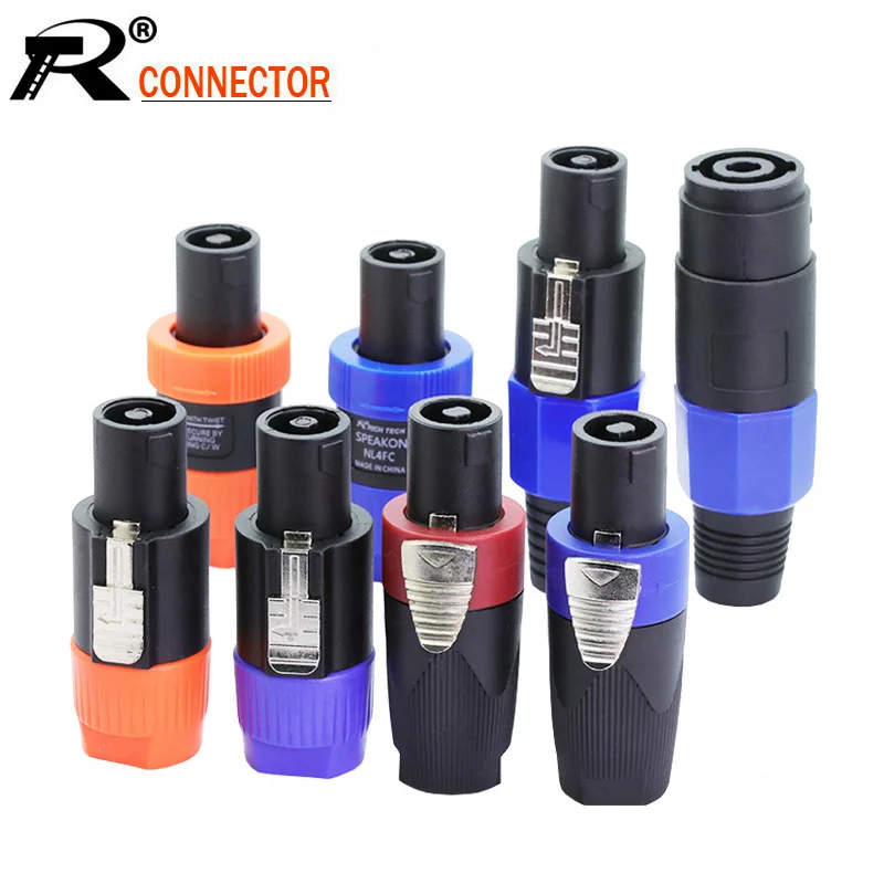 10 шт./лот 4 контактный разъем усилителя мощности динамика NL4FC полюсный жильный