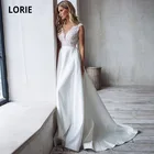 Свадебные платья LORIE с юбкой-годе, женское ТРАПЕЦИЕВИДНОЕ ПЛАТЬЕ, свадебное платье 2021