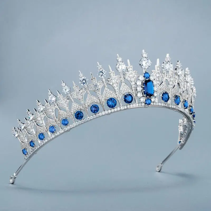 Тиары короны для невесты ювелирные украшения волос с цирконом инкрустированные