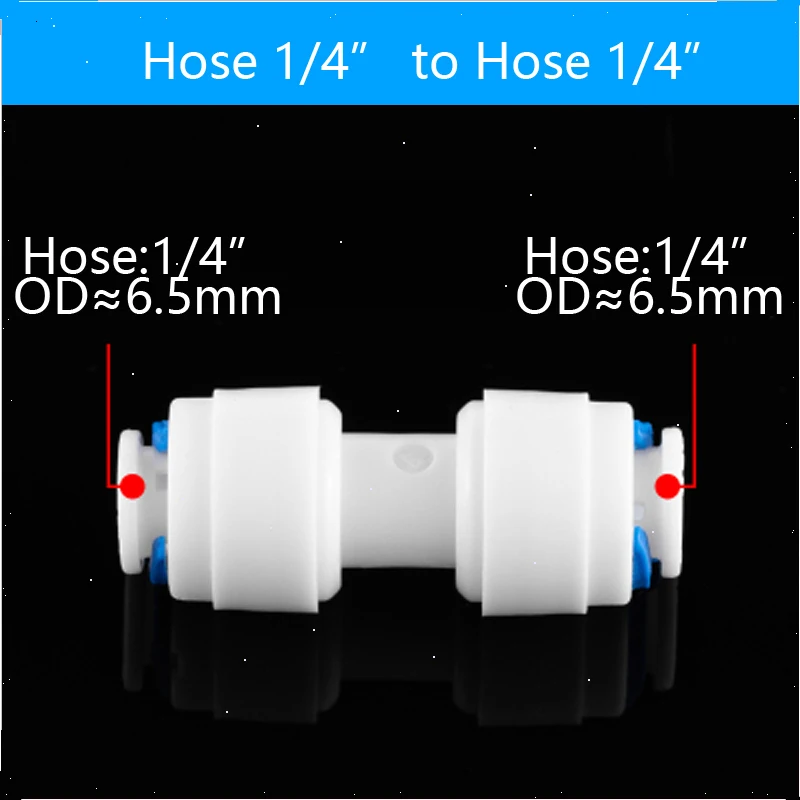 RO система воды равная прямая 1/4 &quot3/8&quot соединительная муфта шланга уменьшающая