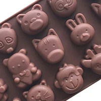 plain basic animal cute rectangle diy mold silicone mould for chocolate homemade craft