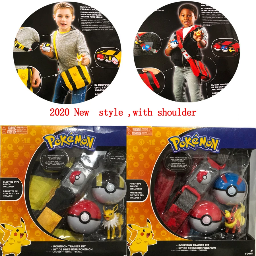 Натуральная Pokemon Master Бал эльфов и пояс комплект TAKARA TOMY Poke Ball игрушечных