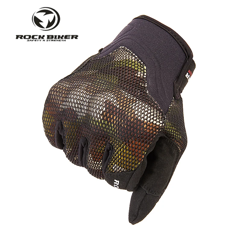 

Summer Breathable Mesh Motorcycle Gloves Touch Function With hole Ventilation Motocross Gloves MTB Bike Gloves Scooter Moto