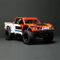 buildmoc is compatible with le high tech machinery series building block toy baja off road truck