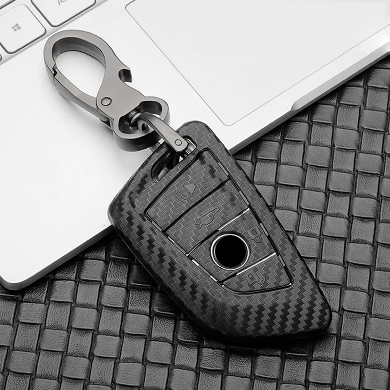

Carbon Fiber Car Key Case Shell For BMW X5 F15 X6 F16 G30 7 1 2 5 Series G11 X1 X5 F48 218i