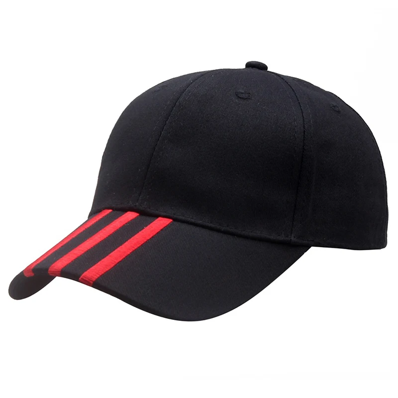 

Summer Sport Baseball Cap Solid Sunhat Striped Men Women Unisex-Teens Cotton Snapback Caps Hip Hop Fishing Hat