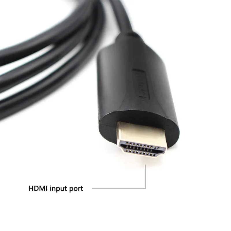 Преобразователь HDMI в VGA 1 2 м цифровой аналоговый сигнал HD 1080P поддержка XGA SVGA SXGA UGA