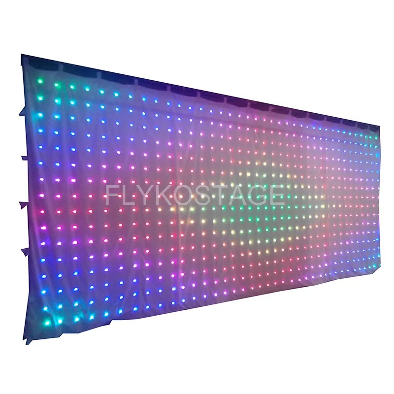 Бесплатная доставка белый тканевый RGB светодиодный дисплей светодиодная