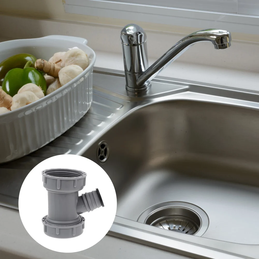 

5PCS 45mm Washing Sink Drain Three-way Overflow Accessory Sink Drain Pipe Part