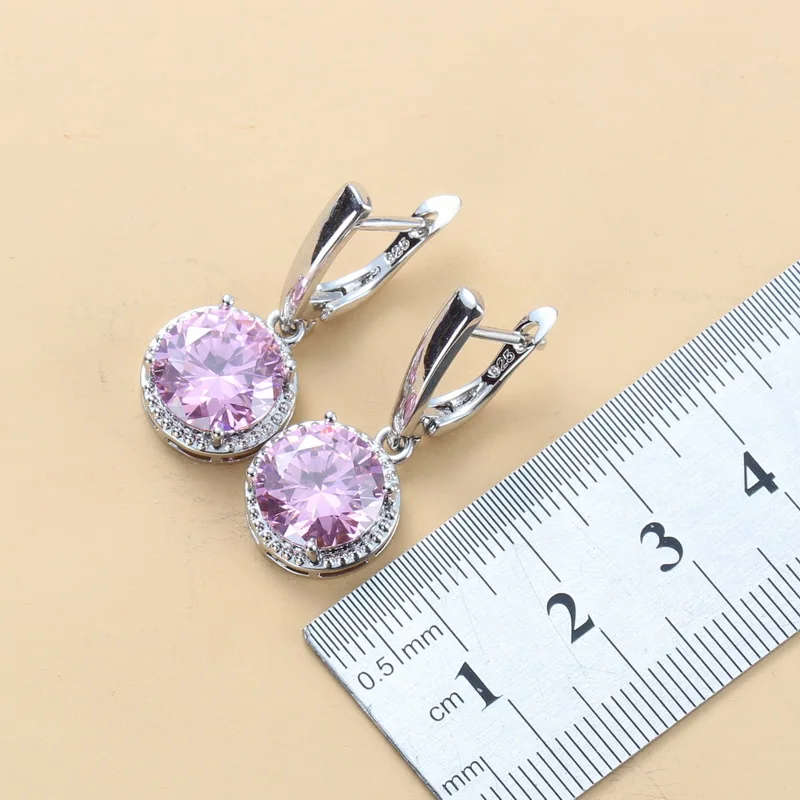 Набор свадебных ювелирных украшений из серебра 925 пробы 10 цветов Милая принцесса