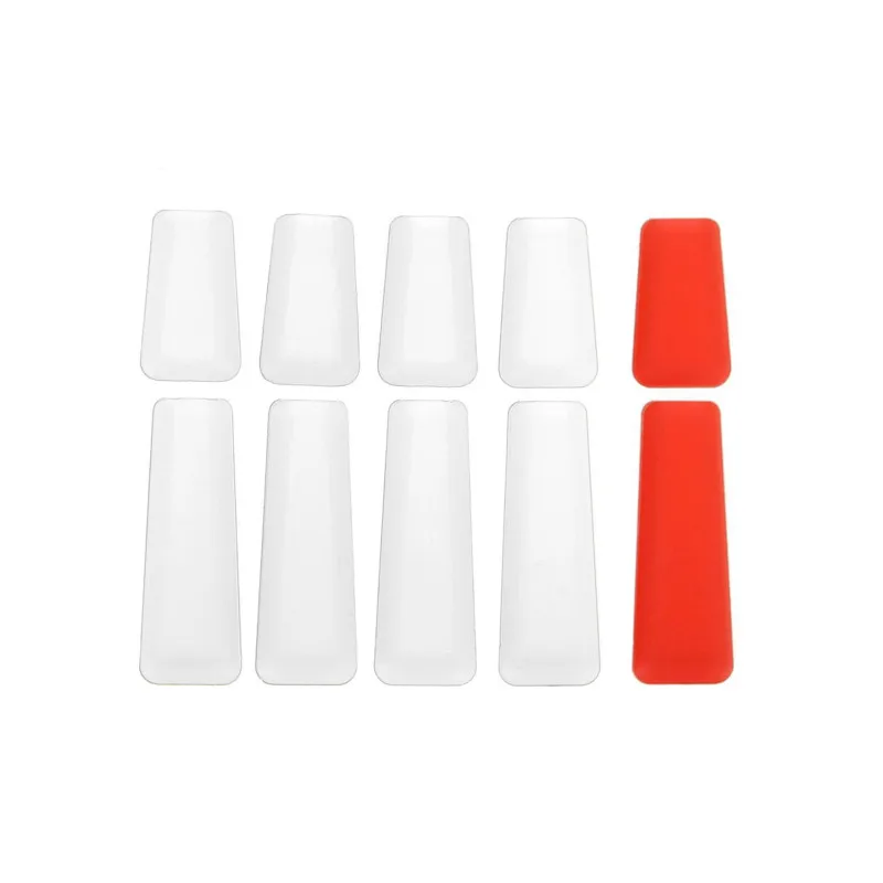 8PCS White 2PCS Red 10 шт. резиновый передатчик противоскользящая ручка переключатель крышка оболочка для Frsky Flysky Futaba JR Radiolink передатчик FPV гоночный Дрон - Цвет: 8PCS White 2PCS Red