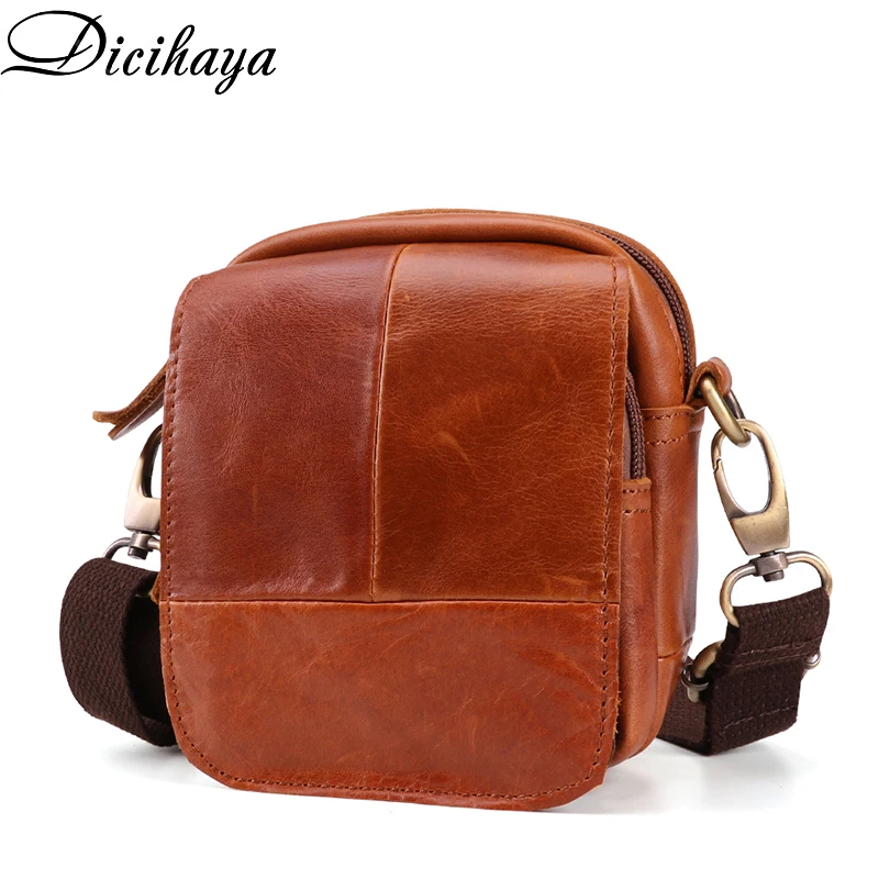 Сумка кросс боди мужская из натуральной кожи мессенджер с откидной крышкой