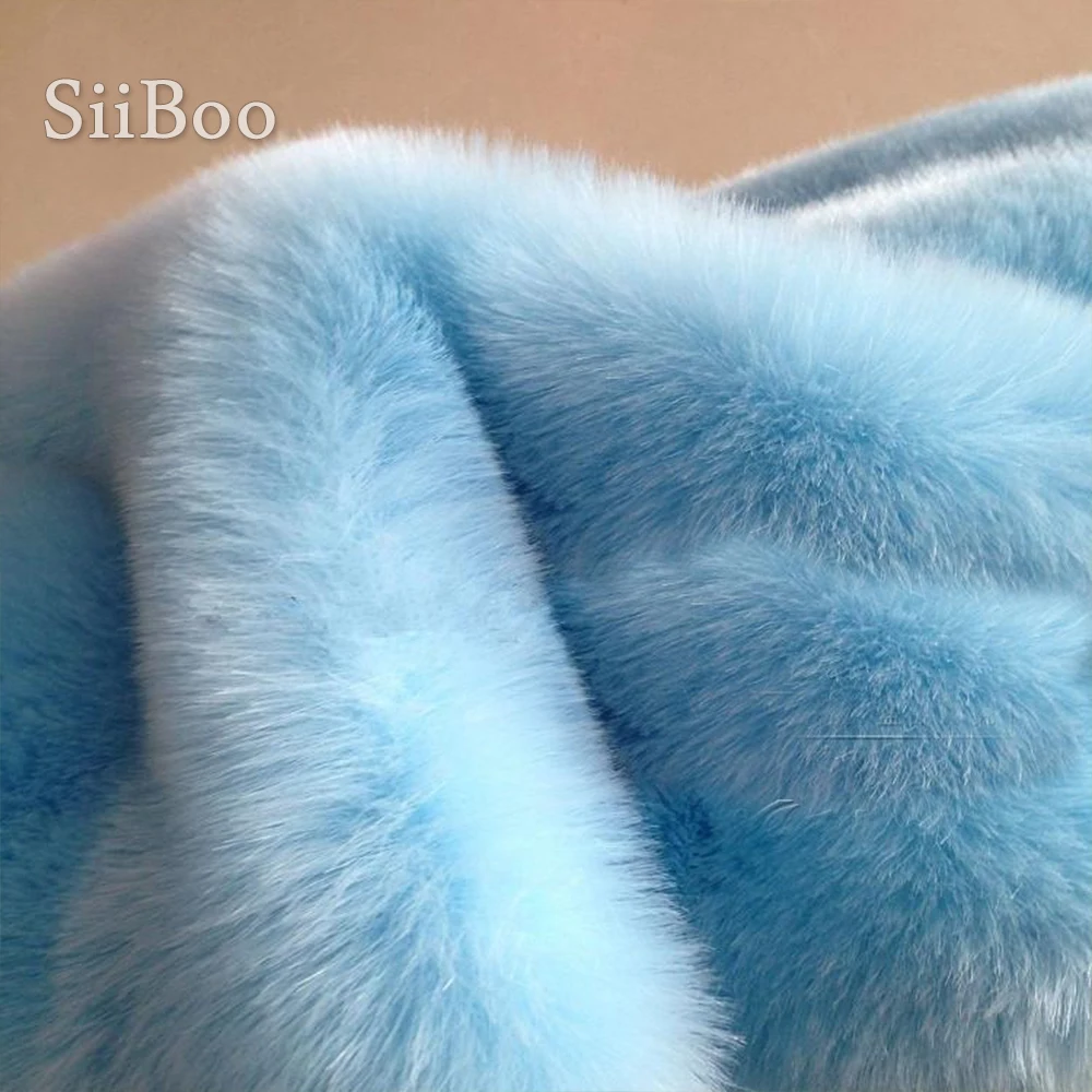 1 шт. плюшевая ткань из искусственного лисьего меха 4 см 170x50 см|fox fur fabric|fur fabricfur cloth | - Фото №1