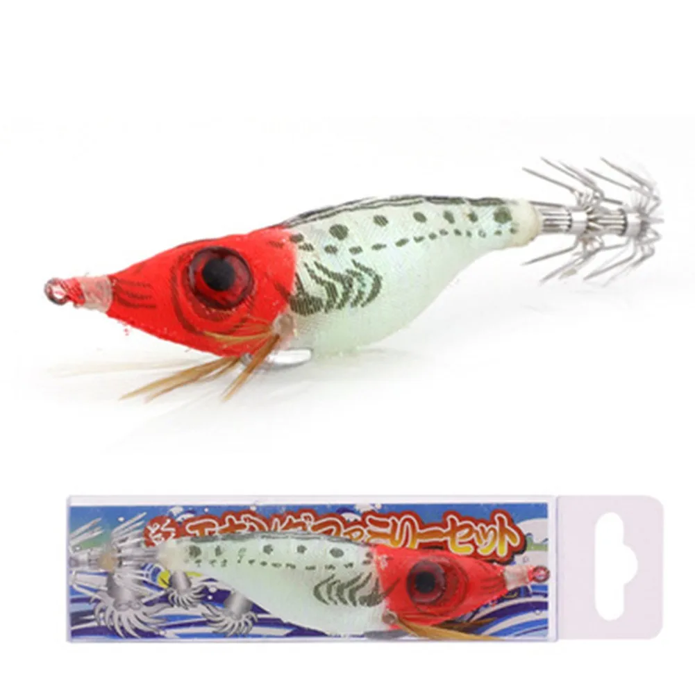 

Fishing Lures 10cm Bionic Fake Bait Soft Lure Squid Jig Fishing Wood Shrimp Lure Squid Cuttlefish Jig Baits Fishing Accessories