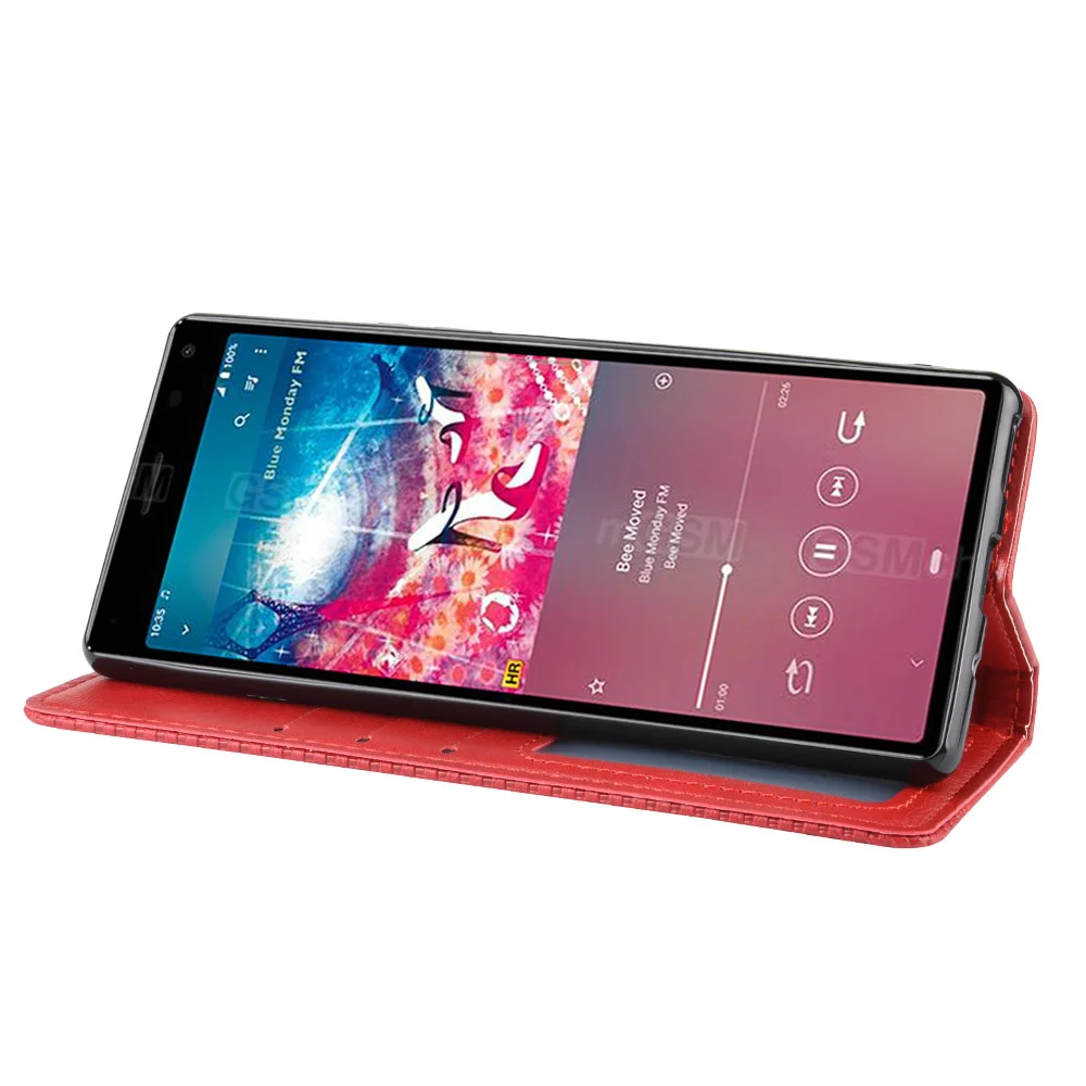 Магнитный винтажный кожаный чехол премиум-класса для sony Xperia 8 Xperia8, чехол с откидной крышкой 6,0 дюймов, легкомысленный чехол с защитой от падения