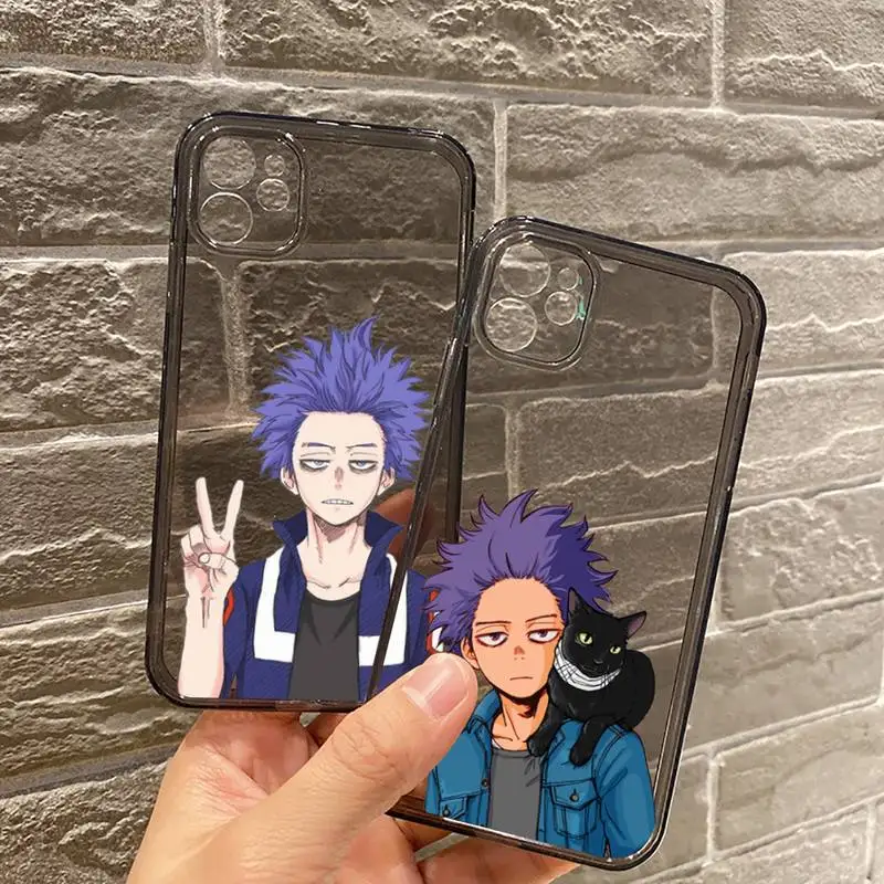 

Hitoshi Shinso Phone Case For iPhone 12 11 8 7 se 2020 mini pro X XS XR MAX Plus Black Transparent Cover