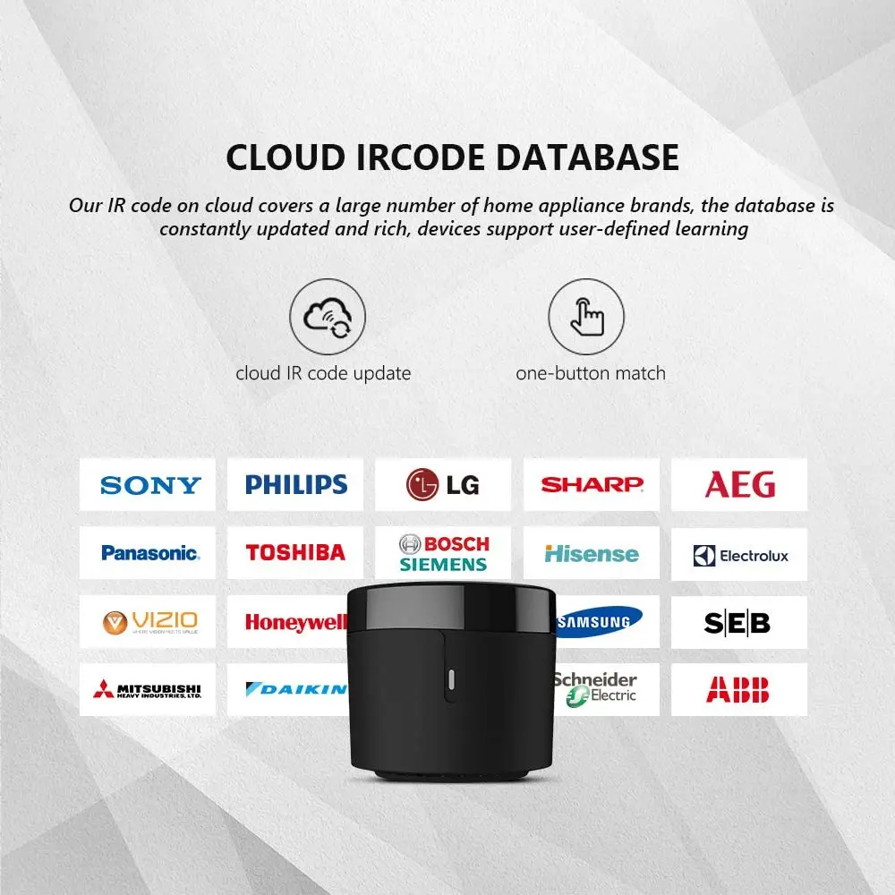 ИК-пульт дистанционного управления Broadlink RM4mini с Wi-Fi для кондиционера ТВ-приставки