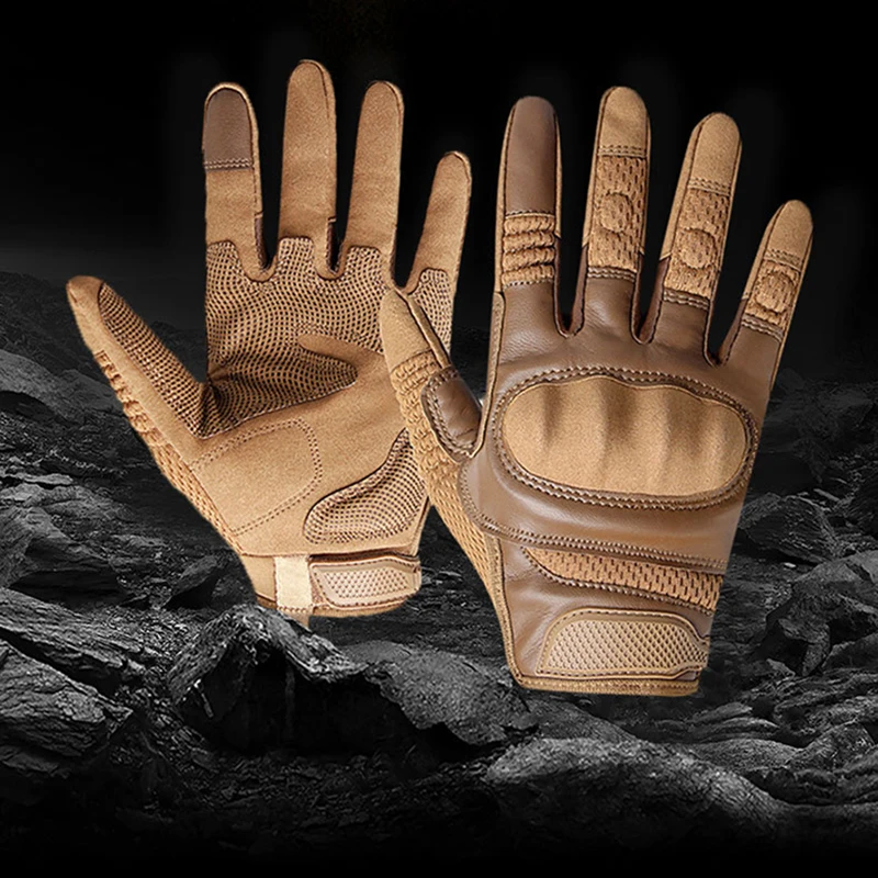 Мужские спортивные перчатки с пальцами для сенсорного экрана тактические