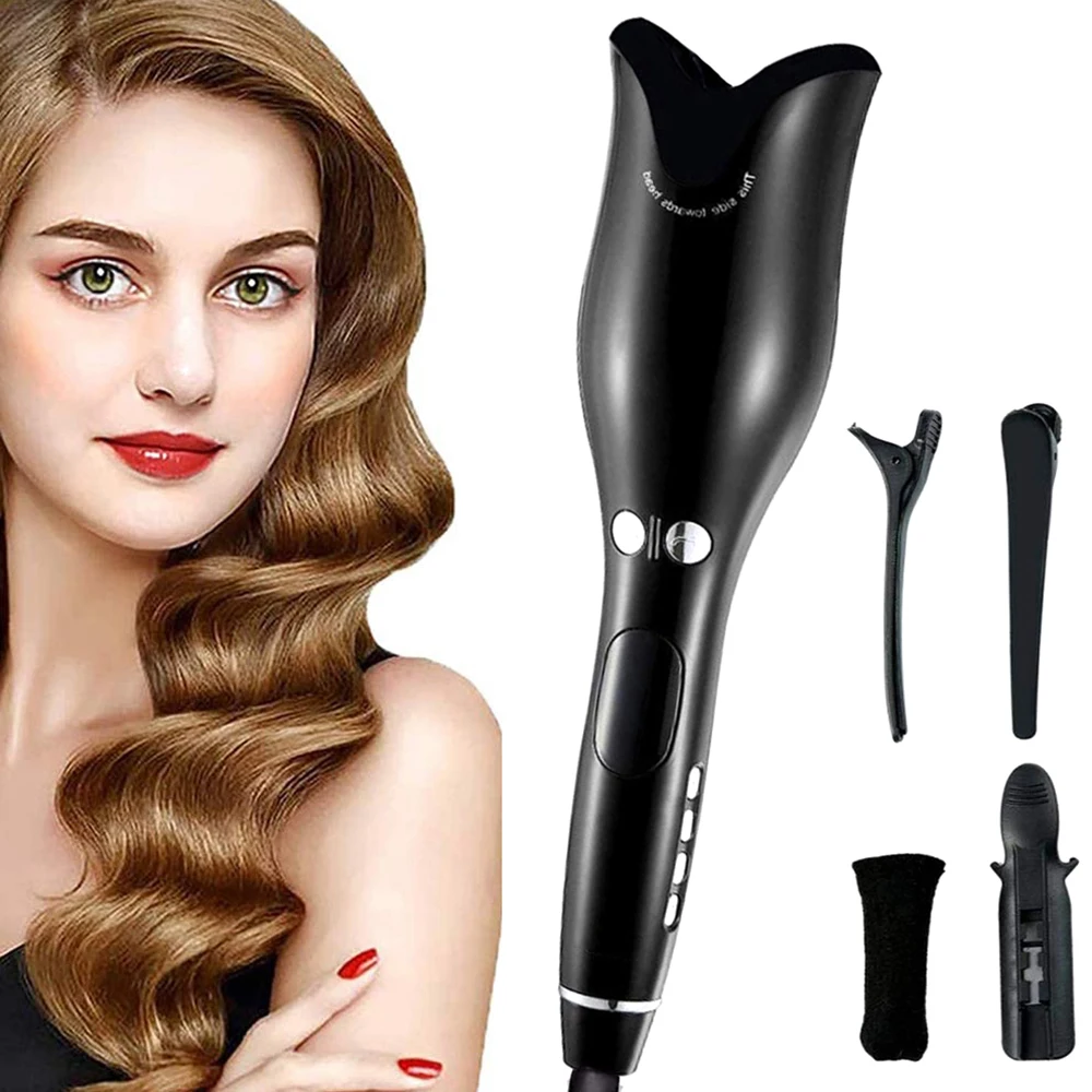 

Hair Curling Iron Curlers Automatic Hair Curler LCD Magic Anti-scalding Curlers Wave Hair Styling Tool Ceramic Heating For Woman