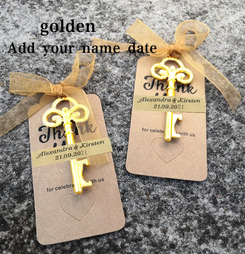 

Открывалка для бутылок с именем, медный цвет, набор из 50/30/20 штук