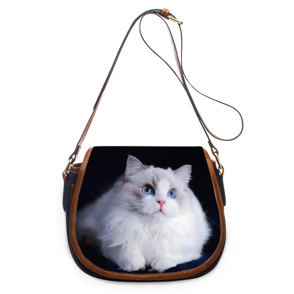 Женские сумки-тоут Ragdoll Cat сумка через плечо с милым котенком кошельки для девочек
