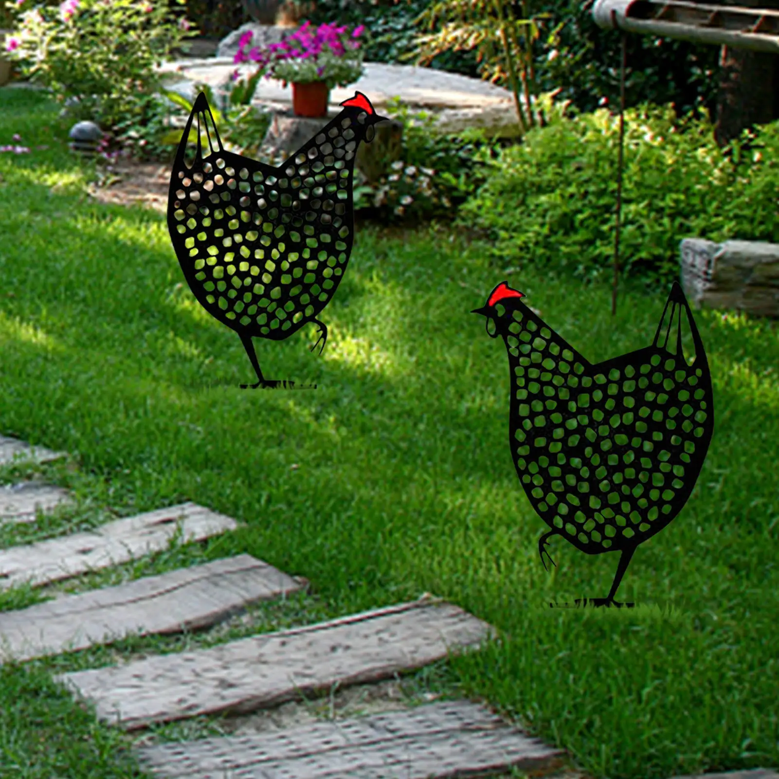 

Rooster Metal Animal Silhouette Stake for Yards Chicken Yard Art Rooster Metal Animal Silhouette Stake for Yards Chicken Yard Ar