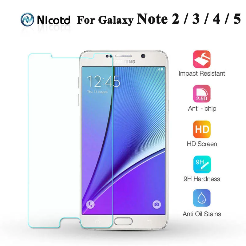 Закаленное стекло для Samsung Galaxy Note 5 Защитное экрана 2 3 4 9H NEO | Мобильные телефоны и