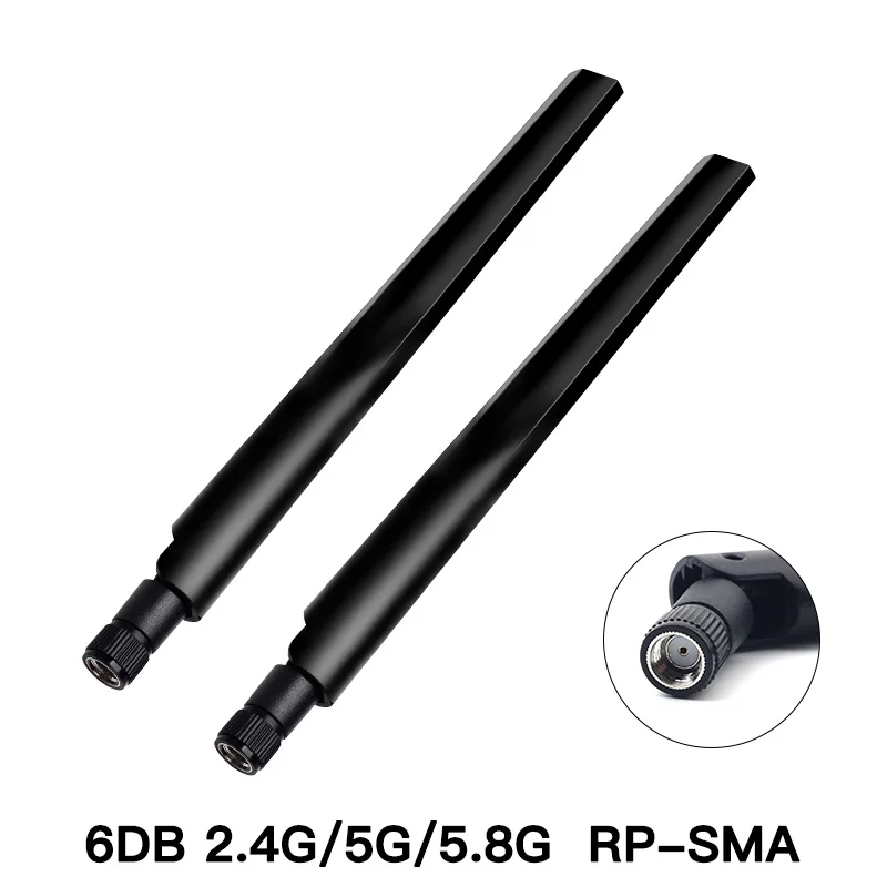 NEW Dual band 6dbi Wireless WiFi Antenna RP-SMA + MHF4/IPX Pigtail Cable for NGFF M.2 Card Intel AX200 9260 AX210 3G/4G Module images - 6