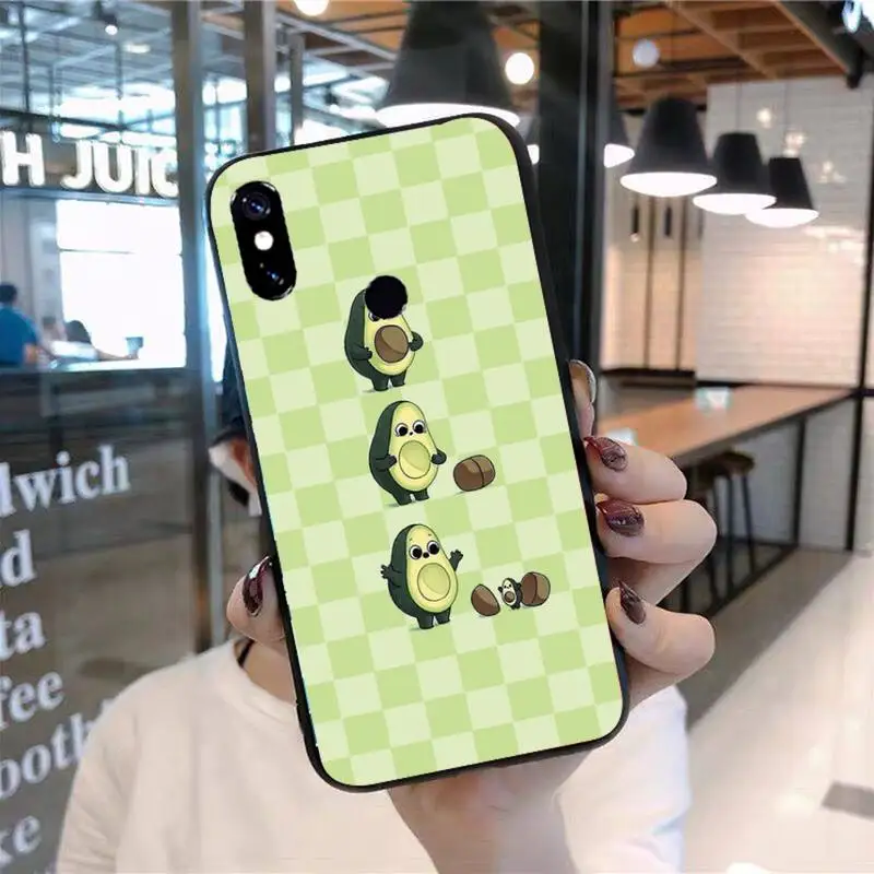 

cute cartoon Avocado Phone Case For Xiaomi Redmi 7 8 9t 9se k20 mi8 max3 lite 9 note 9s 10 pro