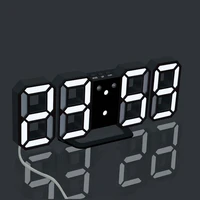 led digital clock desktop alarm clocks wall hang clocks bedside table home decoration electronic watch with snooze thermometer