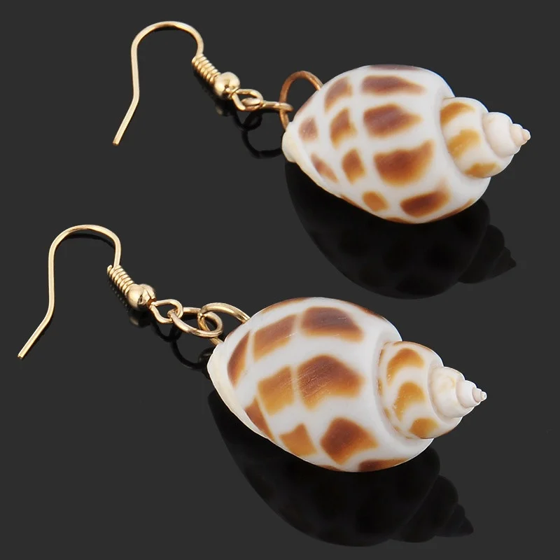 

Topkeeping Fashion Sea Snail Shape Drop Earrings Creative Earrings Trendy Personality Earrings Ear Decor Jewelry For Women