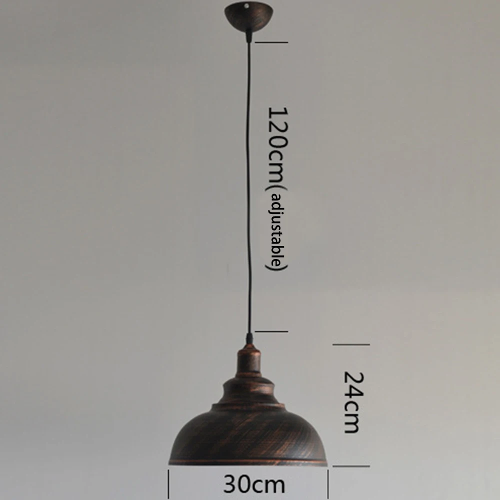 

American industrial pendent Lamp light Retro Living Room Restaurant Bar Cafe iron lamps Retro copper 110-220v