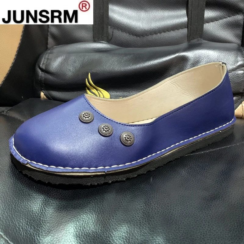 

2021 Spring New Breathable Women's Casual Flat Shoes Fashion Metal Buckle Women's Shoes Shallow Mouth Comfortable Women's Shoes