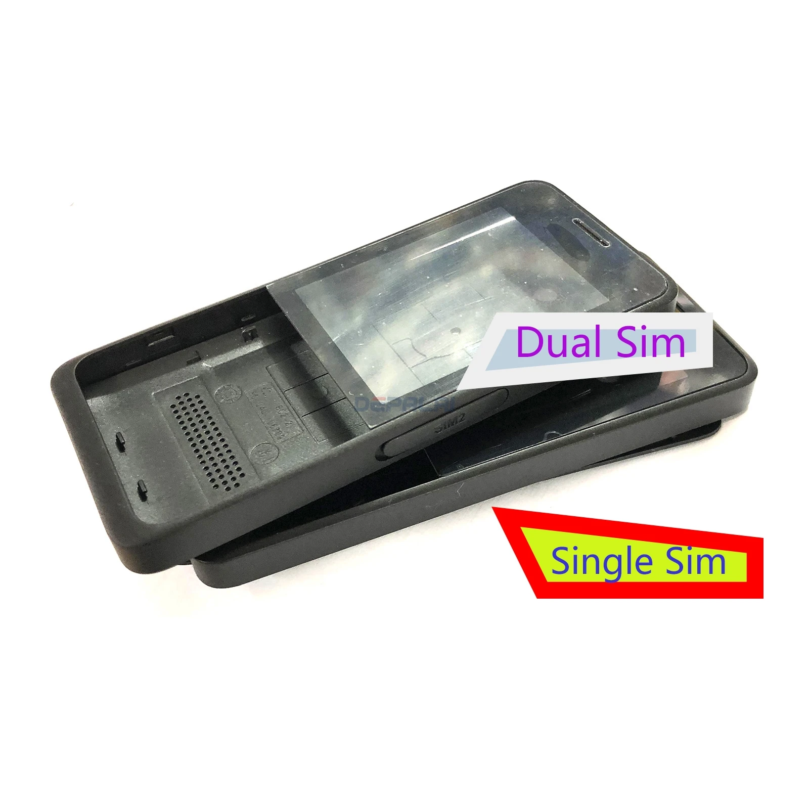 Корпус для Nokia Asha 301 n301 версия с двумя картами передняя Крышка батарейного отсека